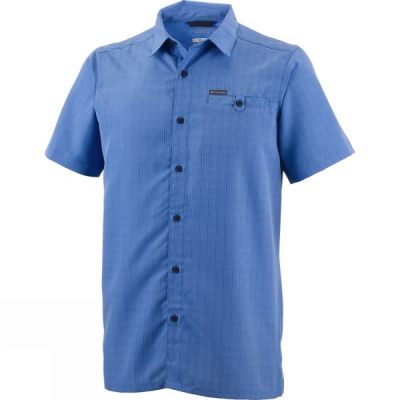 Camisa Columbia Declination Trail II Manga Corta Hombre - Azules - Chile RLU271096